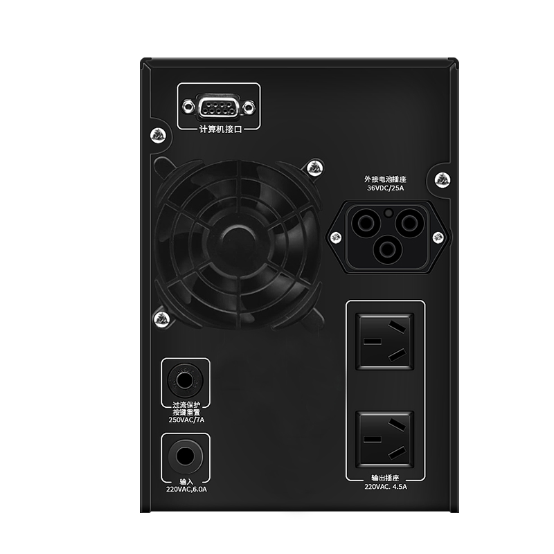 先鸿UPS电源2KVA/1600W停电续航12小时在线式UPS不间断电源供电延时高清大图