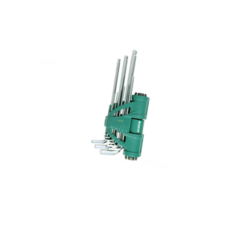 世达(SATA) 9件套增力型公制加长球头内六角扳手 09124 货期5-10天