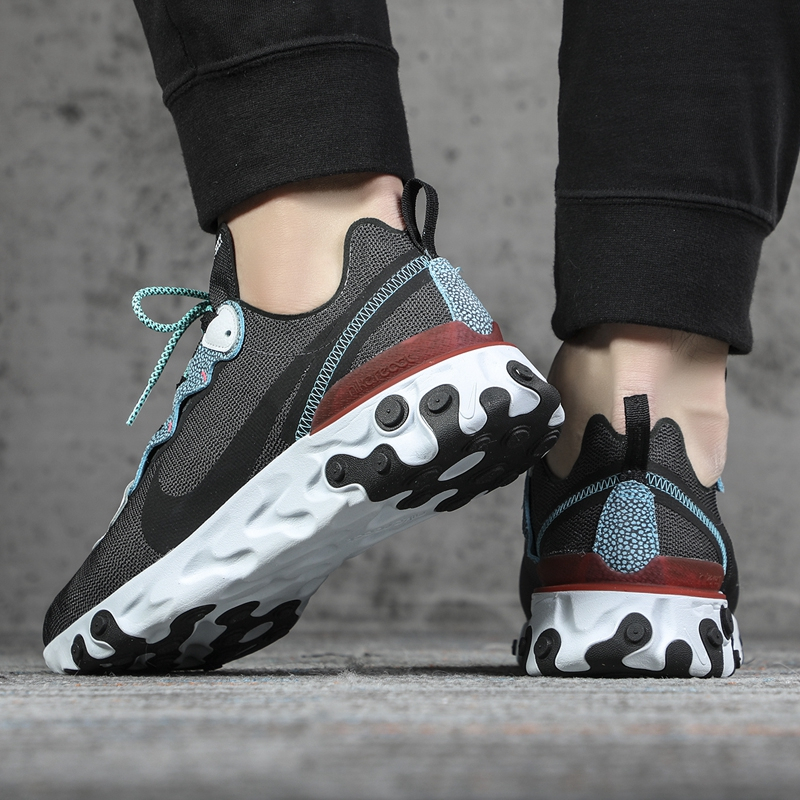 NIKE/耐克 男鞋 2020新款React Element 55 SE高桥盾低帮减震运动休闲鞋 CD2153-001