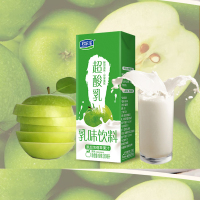 君乐宝（JUNLEBAO）超酸乳原味乳味饮料 250ml*8盒 箱装（水果风味奶）苹果口味