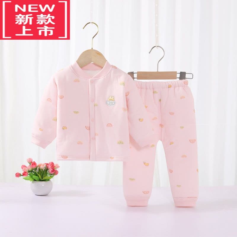 可莉允婴儿秋冬棉衣分体套装男女宝宝夹棉外套加厚保暖衣服新生儿薄棉服图片