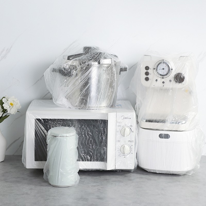 [补贴10%]加厚一次性防尘罩家用电器电饭煲锅厨房烤盘微波炉万能高透明膜套高清大图