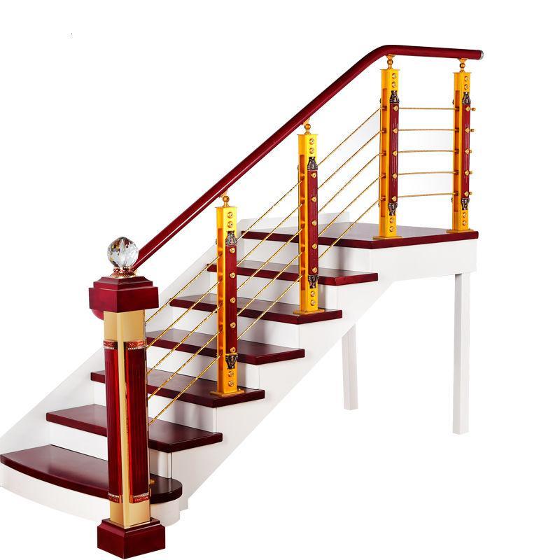 楼梯护栏室内阳台围栏pvc扶手现代简约栏杆铝镁合金扶手 a套餐护栏4排