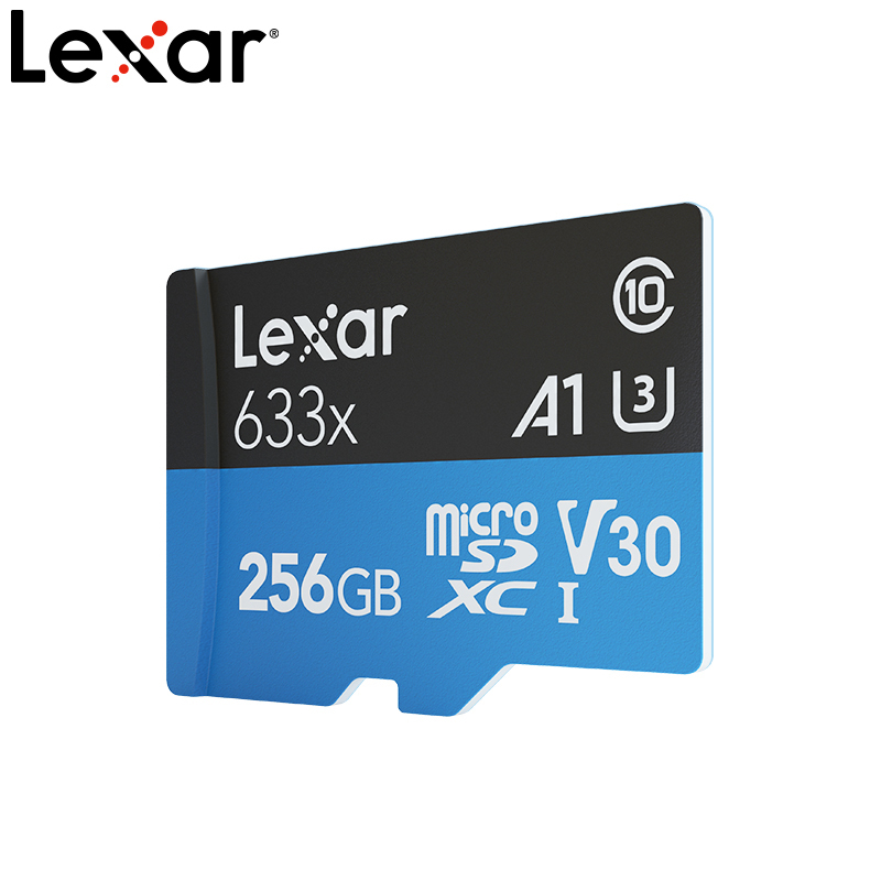 雷克沙(LEXAR) 256G 读速95MB/s TF卡 UHS-I V30 A1 U3 633x 高速存储卡