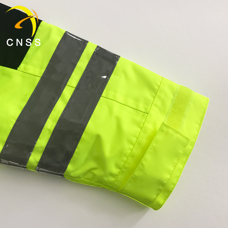(防风防汛)星华(CNSS) cnss120154反光雨衣骑行施工交通警反光衣外套荧光黄户外防水服男 荧光黑 bd