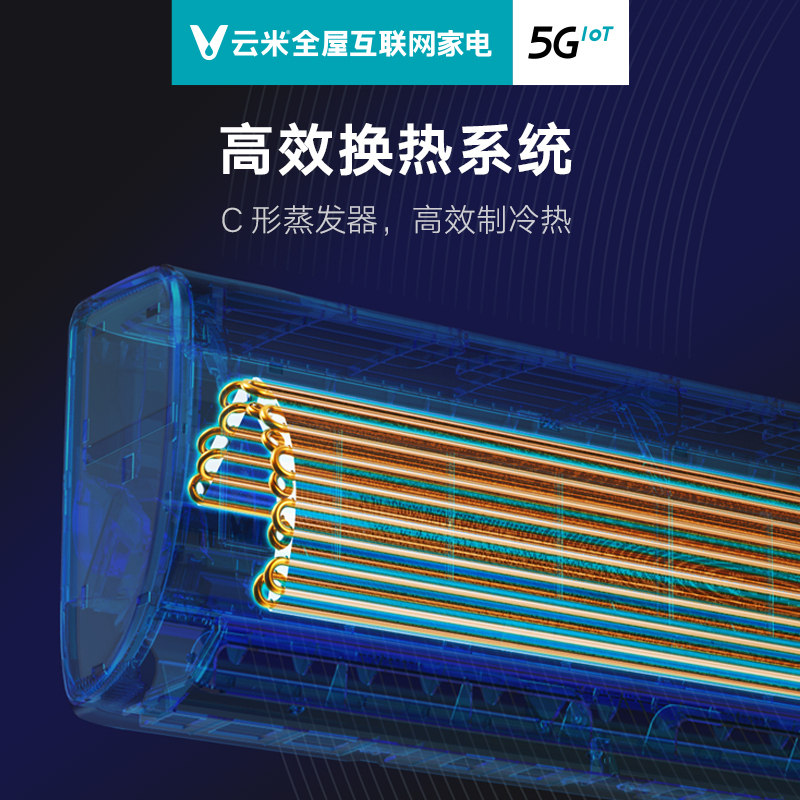 云米空调智能变频冷暖大1匹挂机壁挂式家用旗舰店Smart1S新1级KFRd-26GW/Y3PM1-A1