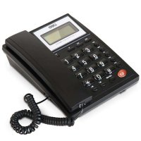 得力786电话机 座式大铃声办公室前台坐机 通话清晰品质精湛简约时尚大气