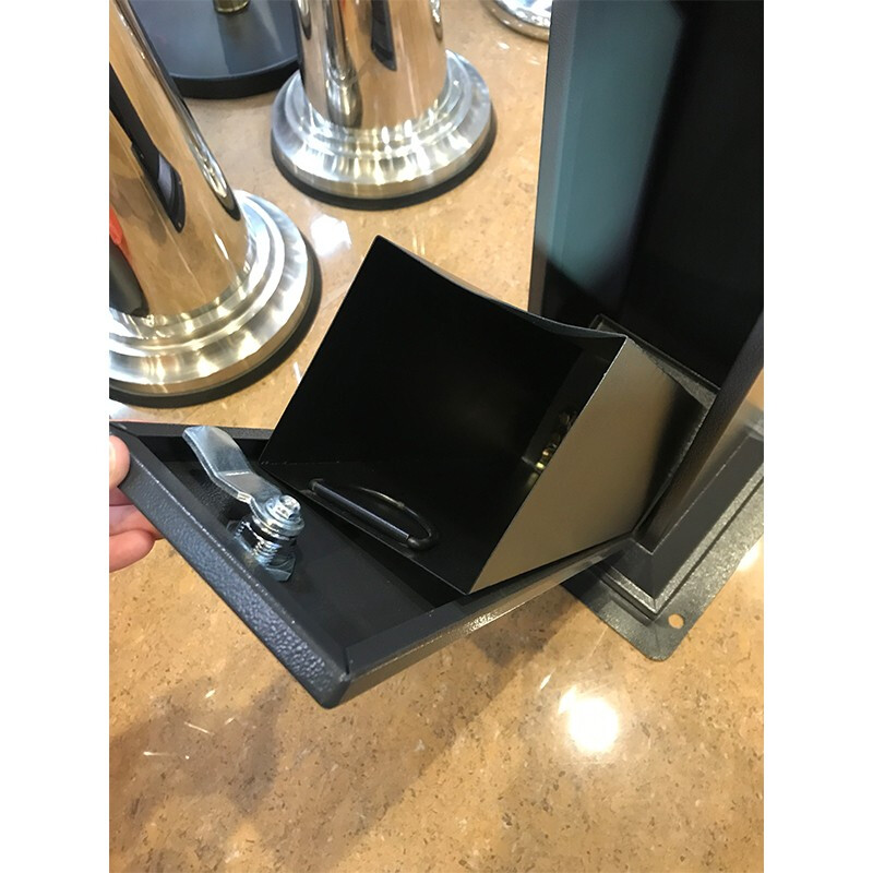 GNF南方酒店户外烟灰柱立式座地烟灰桶不锈钢烟头垃圾桶酒店大堂商场单位公共场合吸烟区灭烟柱烟蒂收集器高清大图