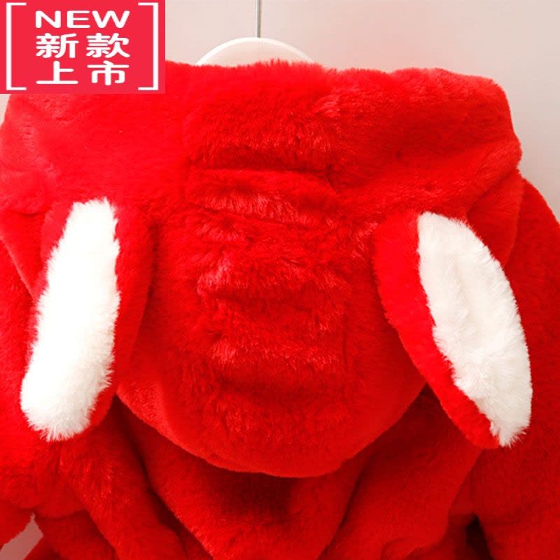 可莉允女童冬装皮草外套新款儿童加厚毛毛衣秋冬季洋气宝宝夹棉小童衣服棉服图片