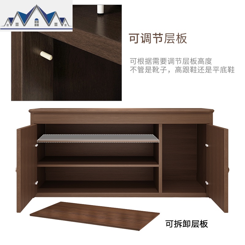北欧换鞋凳实木穿鞋凳鞋柜家用进口鞋架换鞋凳鞋柜储物收纳凳子 三维工匠高清大图