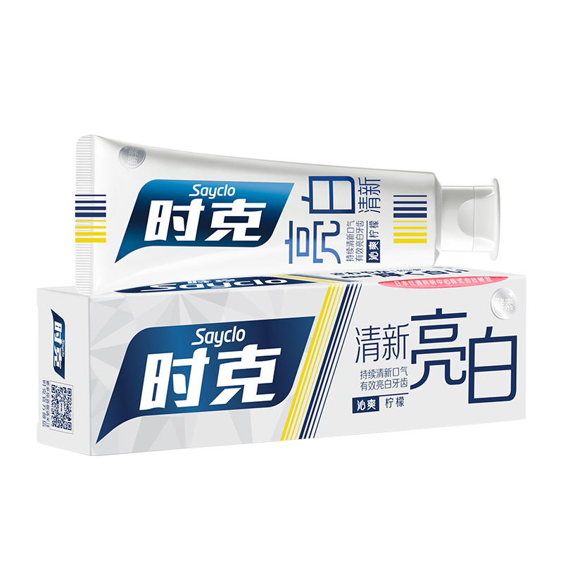 时克 亮牙白清新牙膏100g（柠檬香型）
