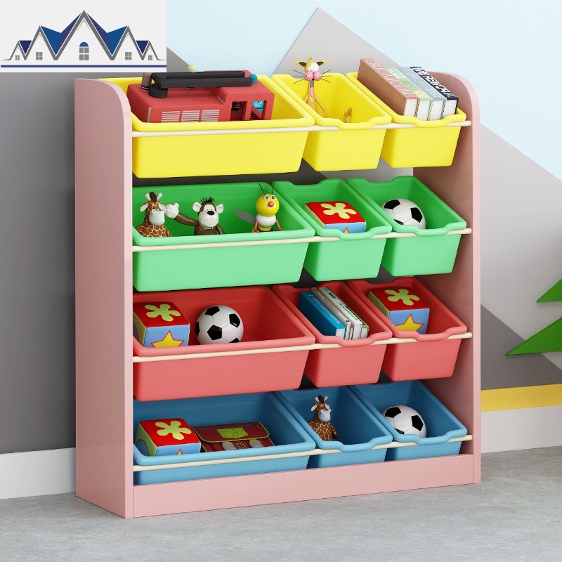 宝宝玩具收纳架大容量玩具整理柜子收纳箱多层儿童玩具整理架 三维工匠收纳柜高清大图