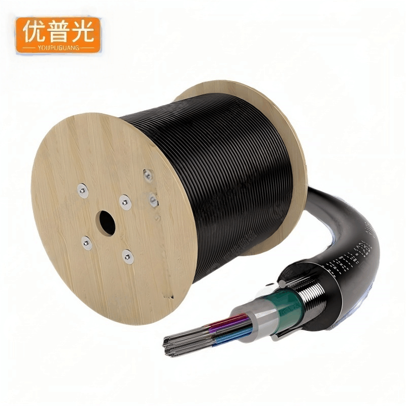 优普光室外铠装单模光纤线8芯中心管式架空光缆 GYXTW-8B(1000米)图片