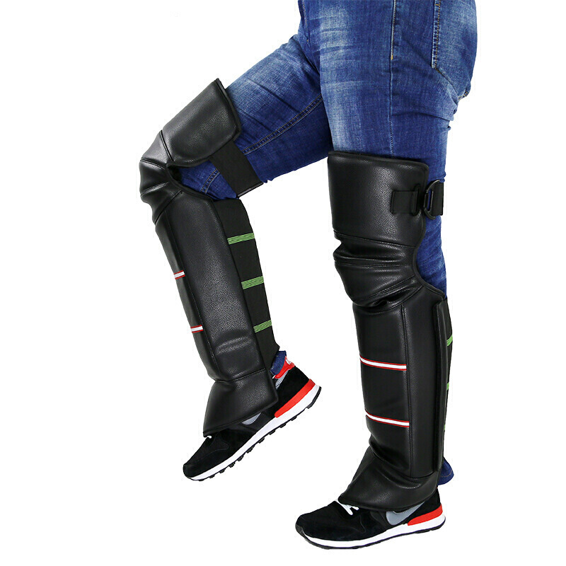 摩托车护膝冬季电动车护腿用具保暖骑车防风防寒加长加厚摩托车护膝
