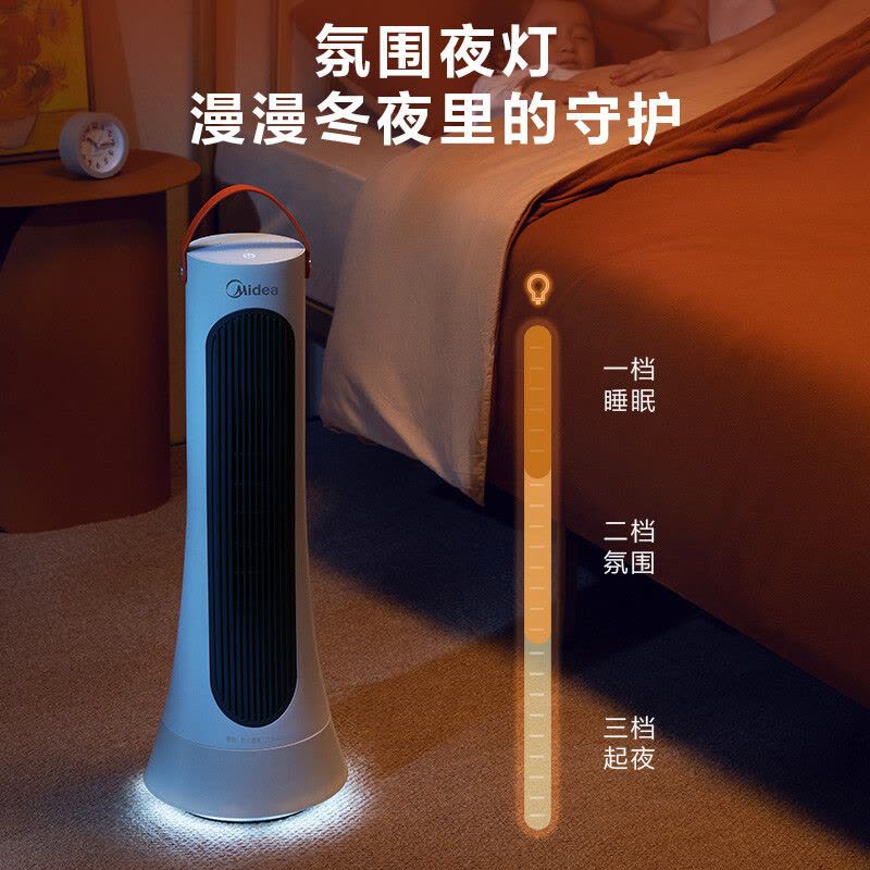 美的(Midea)取暖器/电暖器/电暖气家用/热风机/WiFi智能/速热广角摇头电暖风机HFW20EK图片