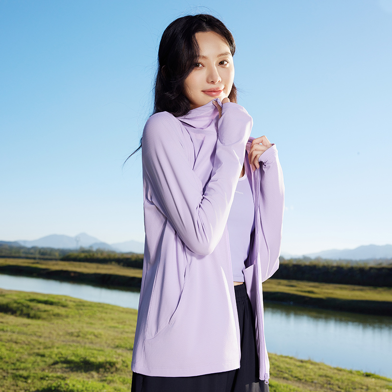361°女运动外套皮肤衣防晒衣防紫外线夏季冰感透气户外薄款防晒服高清大图