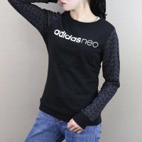 Adidas/阿迪达斯 女装运动休闲圆领针织保暖常规款卫衣套头衫CW5189