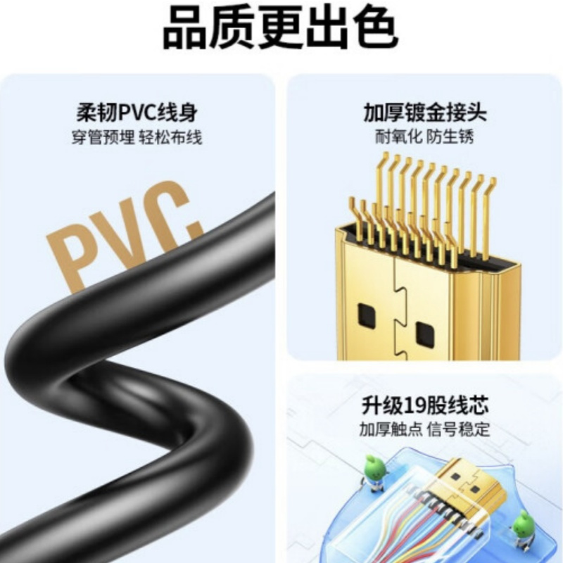 HDMI线 绿联5米 数据连接线5米款
