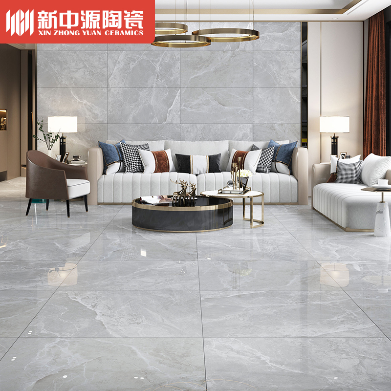 新中源800X800卧室负离子净化大理石瓷砖客厅中板墙砖客厅柔光防滑地砖3DGY8002