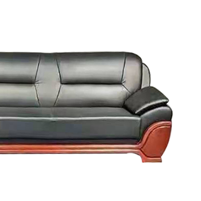 匡大 办公沙发 皮艺沙发 办公室接待沙发 牛皮 三人位 KDT697高清大图