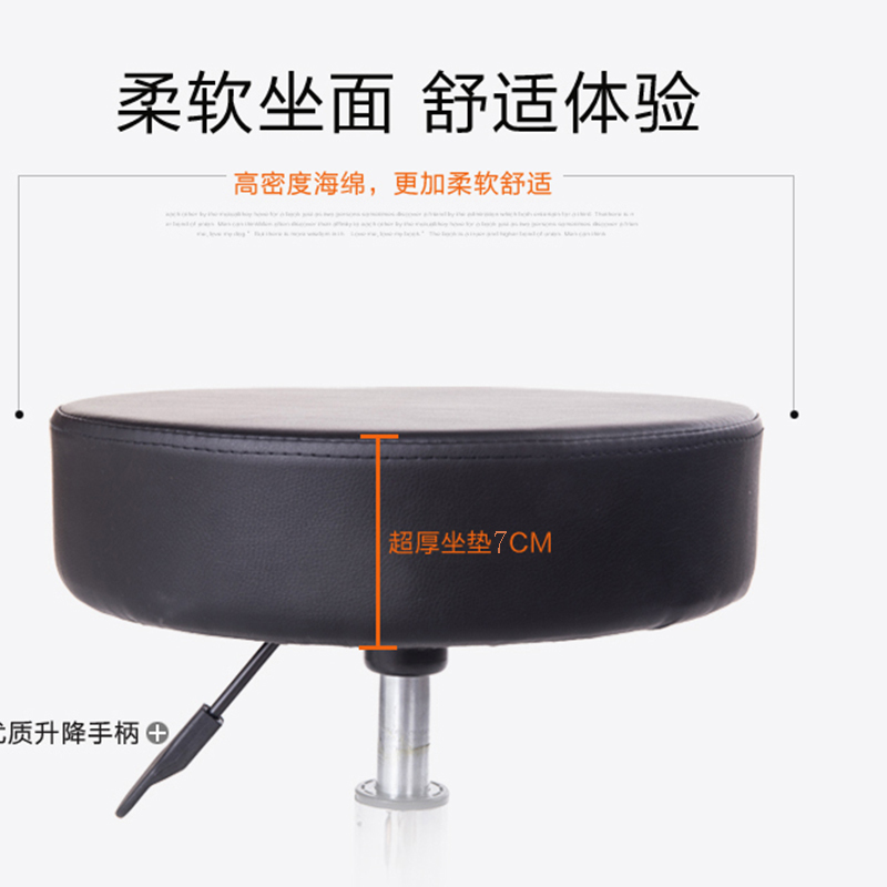 刘利博022教师椅 铝合金五星脚 牛皮座定型不塌陷海绵教师椅