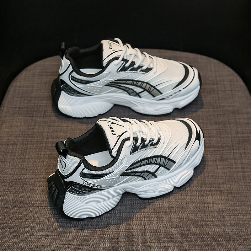 2023秋季新款韩版老爹鞋女ins学生休闲鞋女厚底增高跑步鞋女