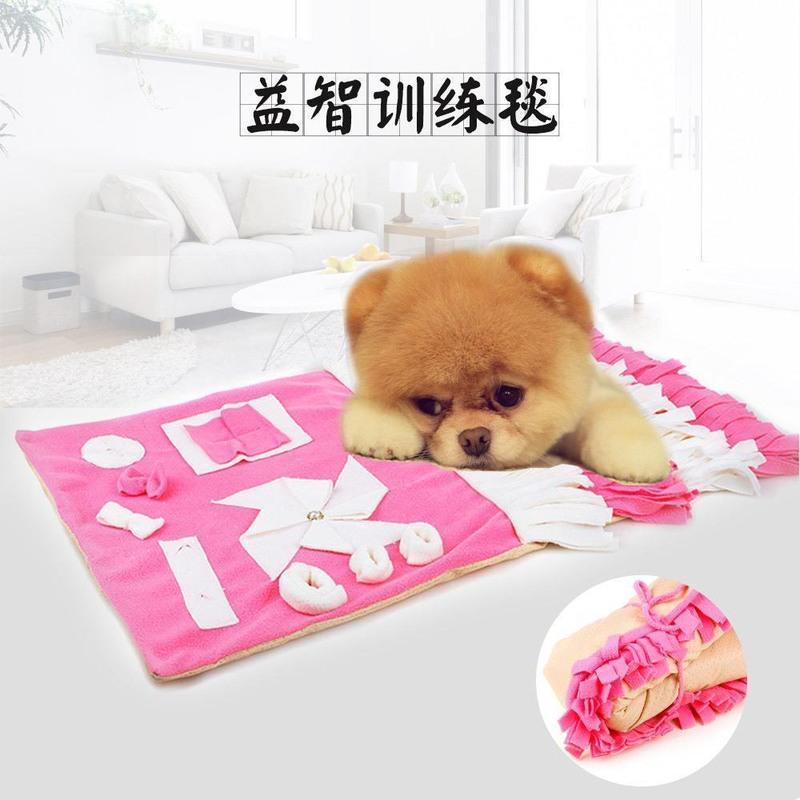 图片色 益智狗猫玩具 宠物嗅闻垫子慢食益智训练毯子
