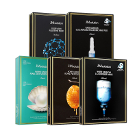 韩国进口JMsolution水光补水面膜1盒+保湿蜂蜜1盒+提亮珍珠1盒+水盈玻尿酸1盒+水润富勒烯1盒(共5盒面膜)