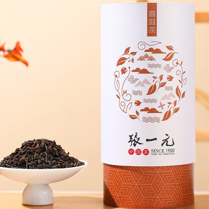 张一元普洱茶时光沉淀佳茗温润绵柔韵味十足茶语系列100g高清大图