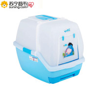 爱丽思(IRIS) 防臭猫砂盆 宠物厕所 双层全封闭TIO-530FT 屹耳