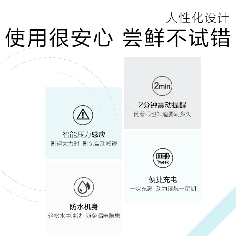 欧乐BOralb电动牙刷3D声波震动成人充电式牙刷口腔护理洁牙D16蓝色