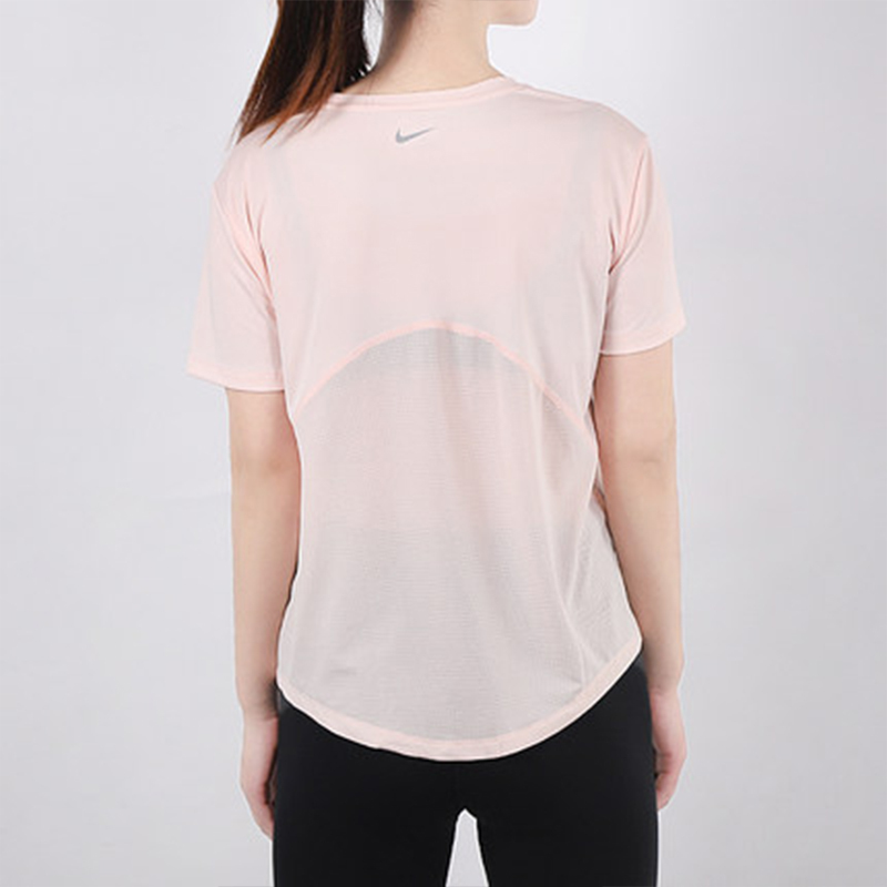 NIKE耐克短袖女宽松透气运动半袖粉色T恤AJ8122-664
