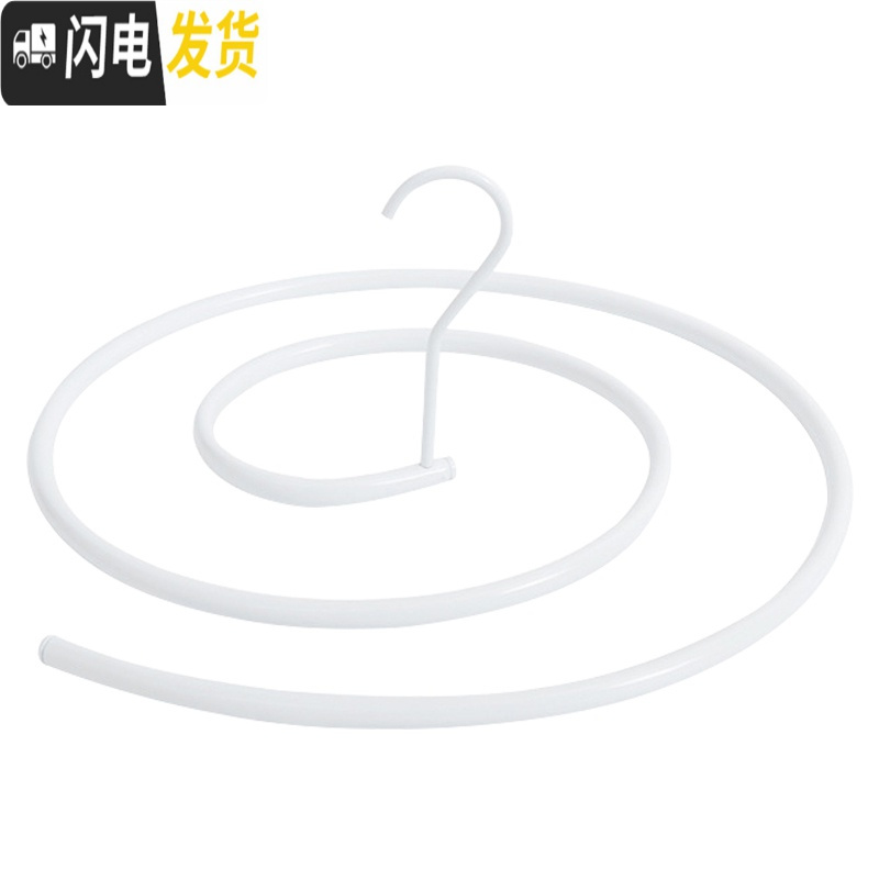 三维工匠螺旋式晒衣架蜗牛圆形旋转晾衣架多功能阳台凉床单被 [管粗12mm]圆形-加粗加强空心款-2个装(高强锰钢) 1个高清大图
