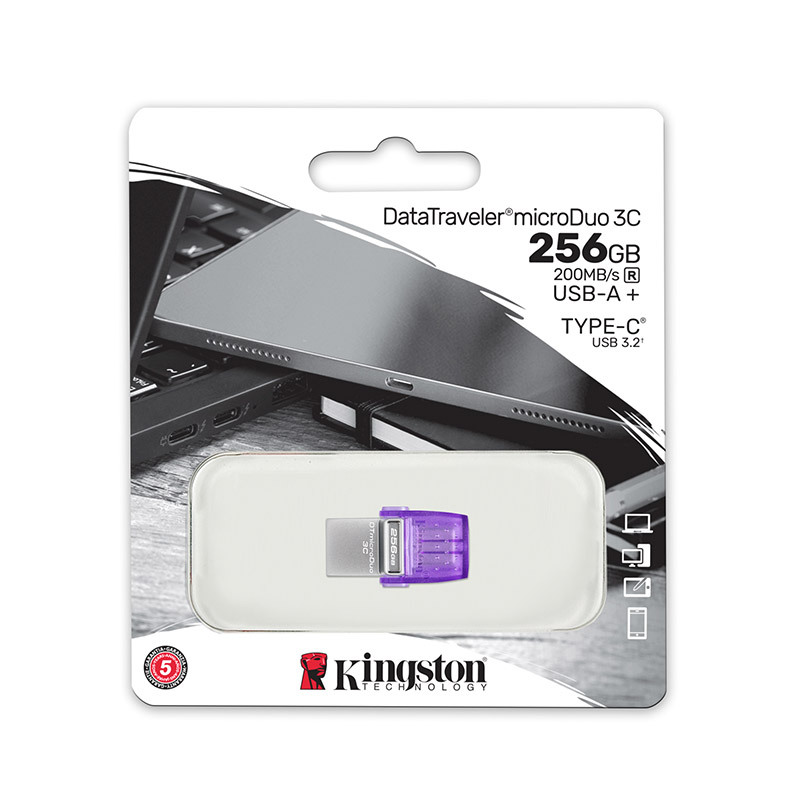 金士顿u盘(Kingston)256GB双接口DTDUO3CG3双接口 读速200MB/s小巧颜值高