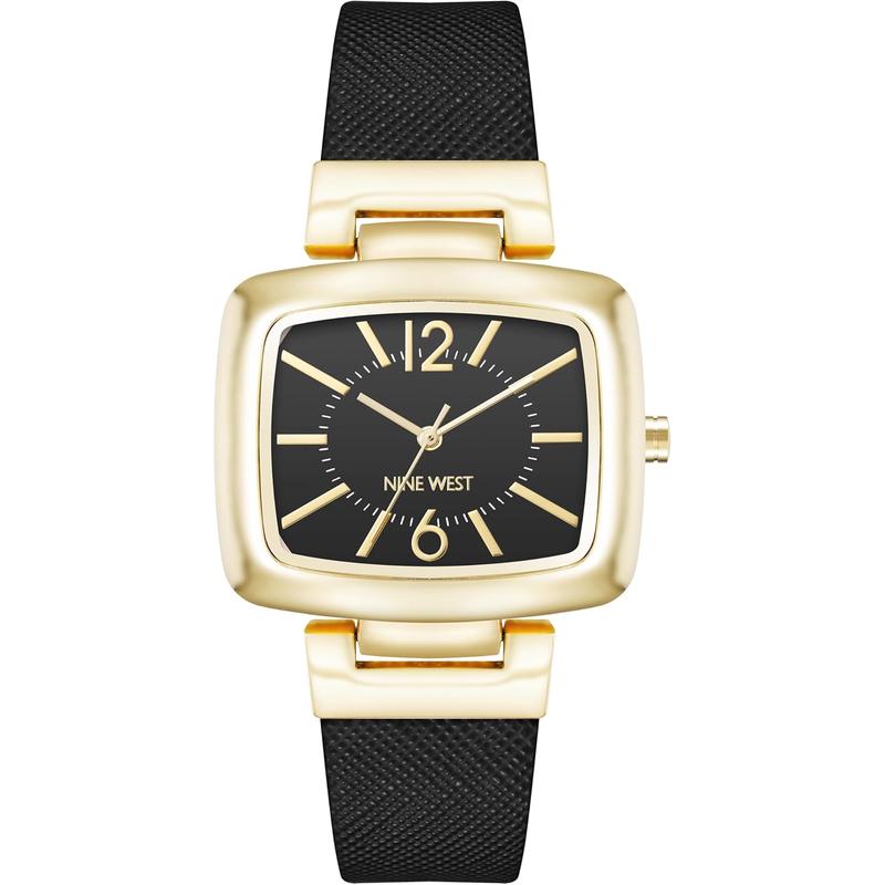 Anne Klein手表女防刮擦石英矩形表盘36毫米表径矿物玻璃商务高清大图