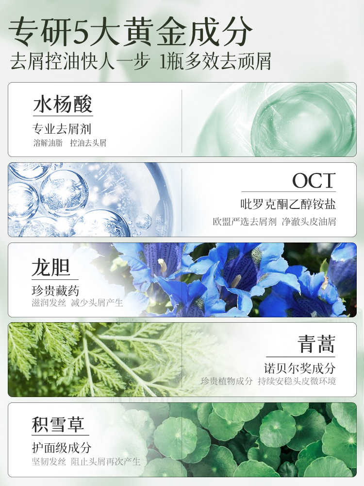 去屑舒痒洗护套装(菁萃净澈去屑洗发水+菁萃舒爽顺滑润发乳)500ml+400ml高清大图