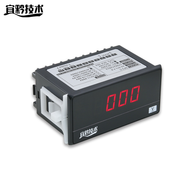 宜黔技术 电压表 DC300V 块高清大图