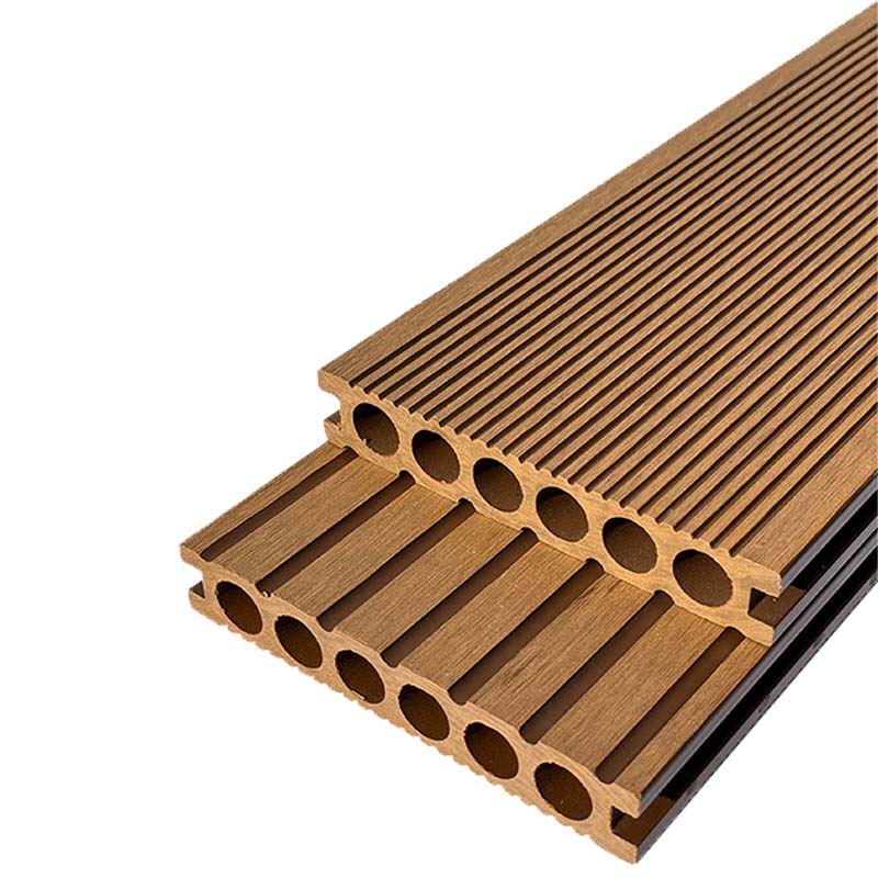 先围 塑木地板 直纹柚木色长3000mm 根