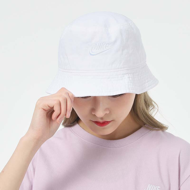 耐克nike男帽运动帽白色渔夫帽遮阳帽帽子dc3967100