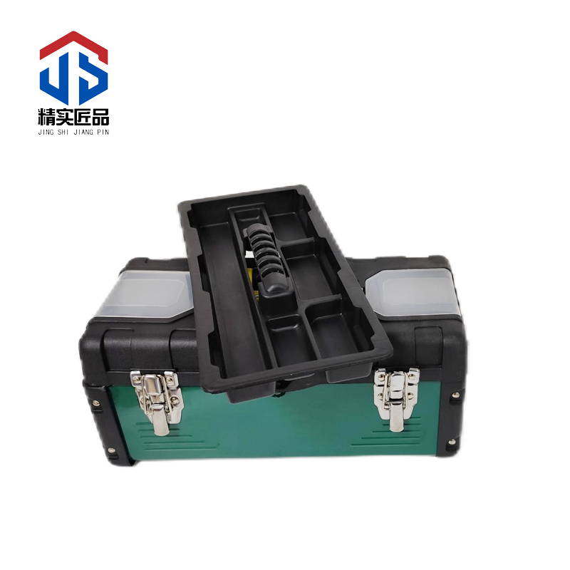 精实匠品 工具箱 多功能工具箱 塑铁工具箱高清大图