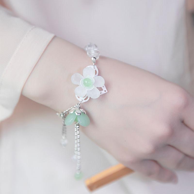 古风汉服配饰超仙复古中国晶手链女可爱儿童古装魏晋风手镯新年 虎年