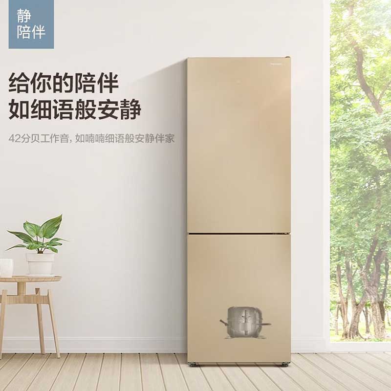 松下(Panasonic)307升风冷无霜家用双门冰箱二门玻璃面板 急速冷冻NR-B290JD-XN高清大图