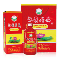 (正品保证)贵州茅台镇 杜酱荷花酒 喜庆版 53度500ml香柔酱香型白酒 整箱6瓶装(新老包装随机发货)