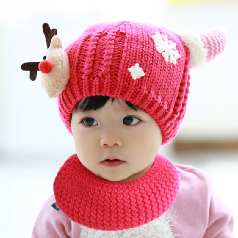 促销儿童帽子女宝宝帽子婴儿帽子冬天男童毛线帽毛绒帽针织帽冬帽童帽