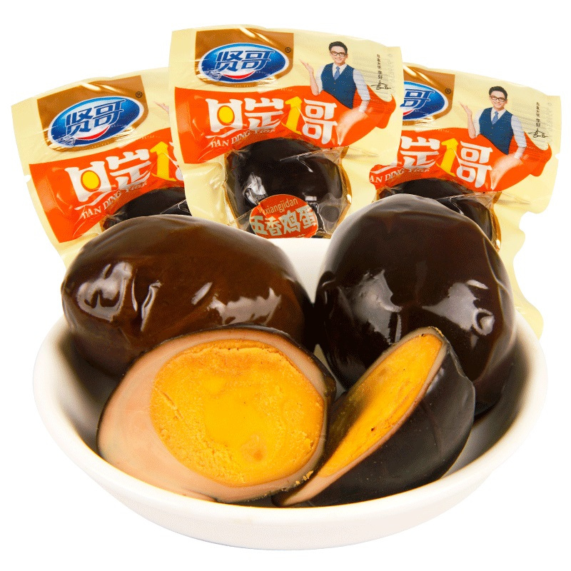 贤哥无壳五香鸡蛋26g20包独立小包装办公室休闲卤味零食即食小吃视频