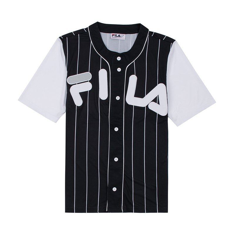 Fila斐乐男装 女装 情侣装春夏条纹立体刺绣贴布宽松短袖开衫t恤报价 参数 图片 视频 怎么样 问答 苏宁易购