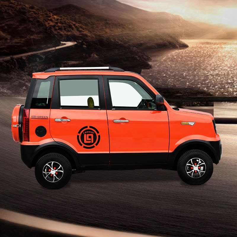 婉晨 新款猛禽款铁壳小型电动汽车成人老人女士电动四轮车新能源油电两用老年代步车五门四座全封闭4人电瓶轿车图片