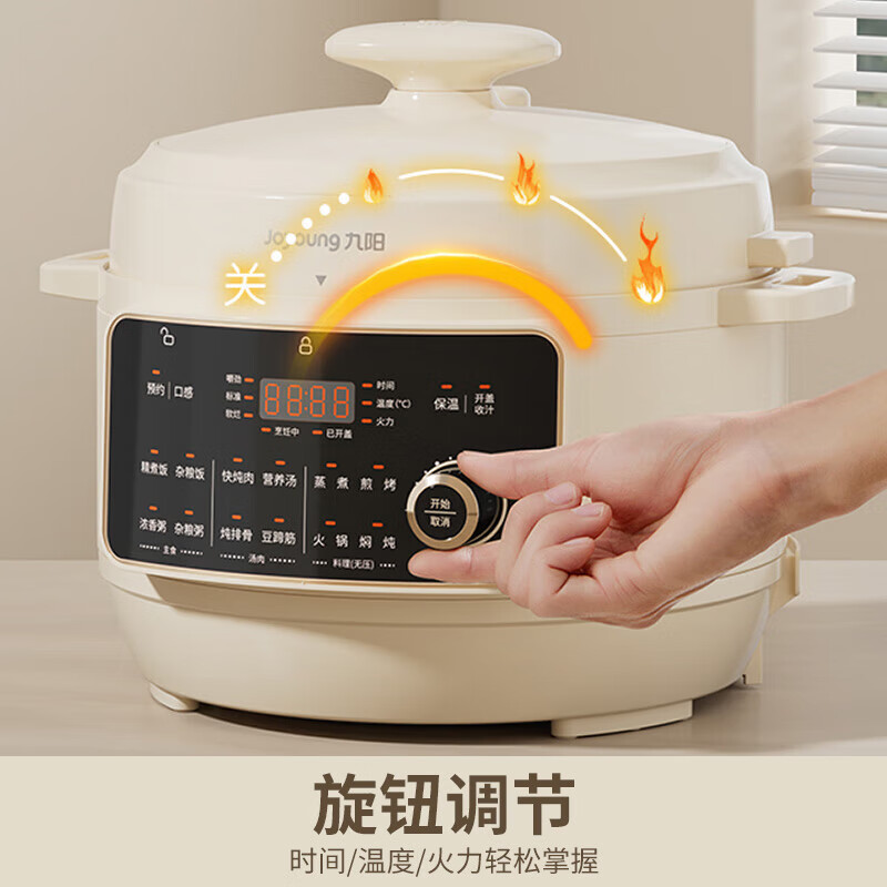 九阳(Joyoung)电压力锅家用多功能5升大容量双胆快煮煲汤智能预约 Y-50H350高清大图
