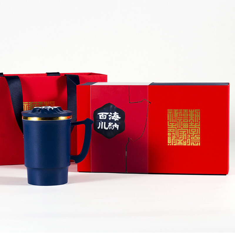 字器 汉泉杯个人办公杯带茶滤三件套个人杯 海纳百川高清大图