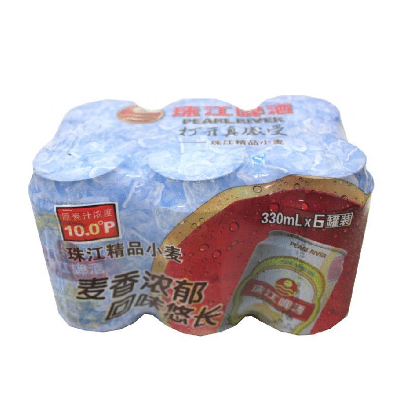 珠江精品小麦啤酒330ml6